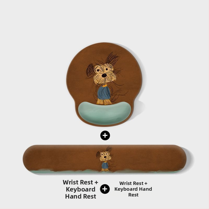 Kummijas galda paliktnis ar pretslīdējošu virsmu, ar termiskās pārneses druku, karikatūras suņa dizains