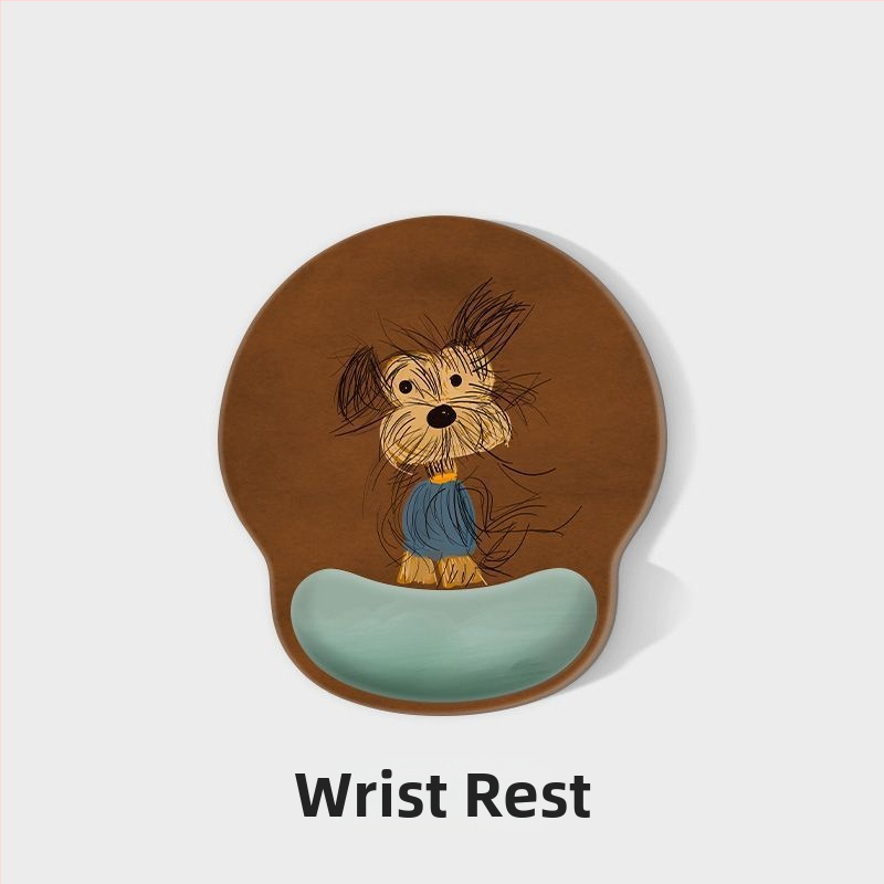 Kummijas galda paliktnis ar pretslīdējošu virsmu, ar termiskās pārneses druku, karikatūras suņa dizains