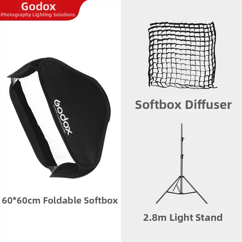 God Cow sulankstomas minkštojo apšvietimo dėklas portretų ir dokumentų fotografijai