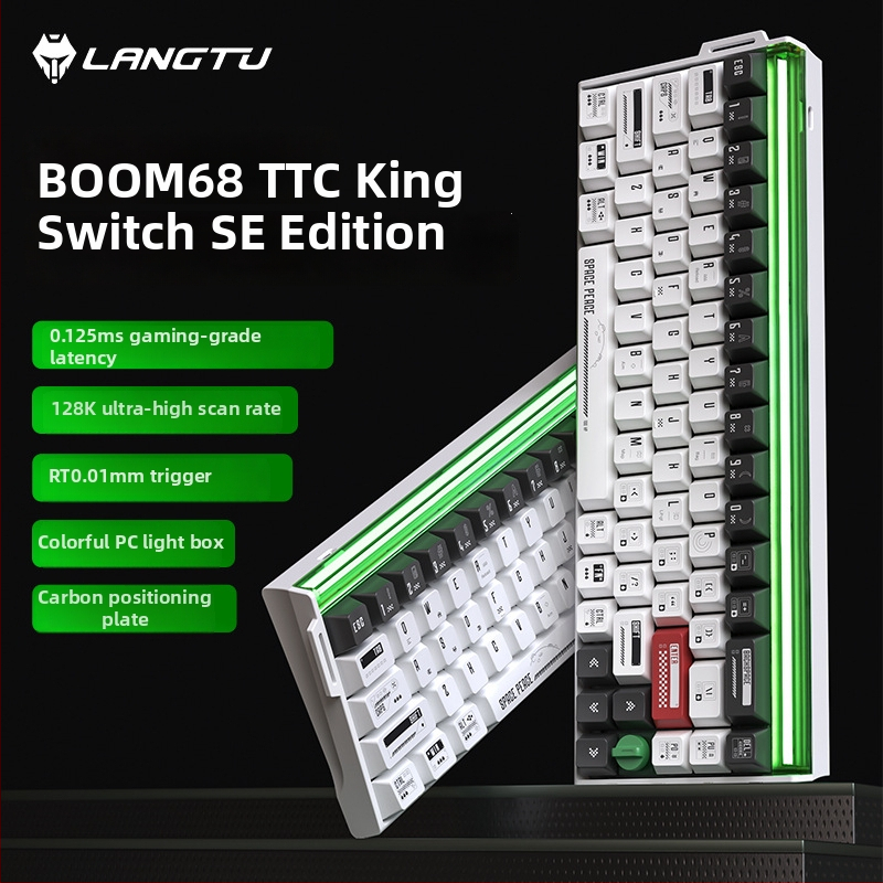 68-tipkovni numerički keypad s magnetskim osovinama i RGB osvjetljenjem, TTC King Axis SE, tri-modna Bluetooth/USB povezanost