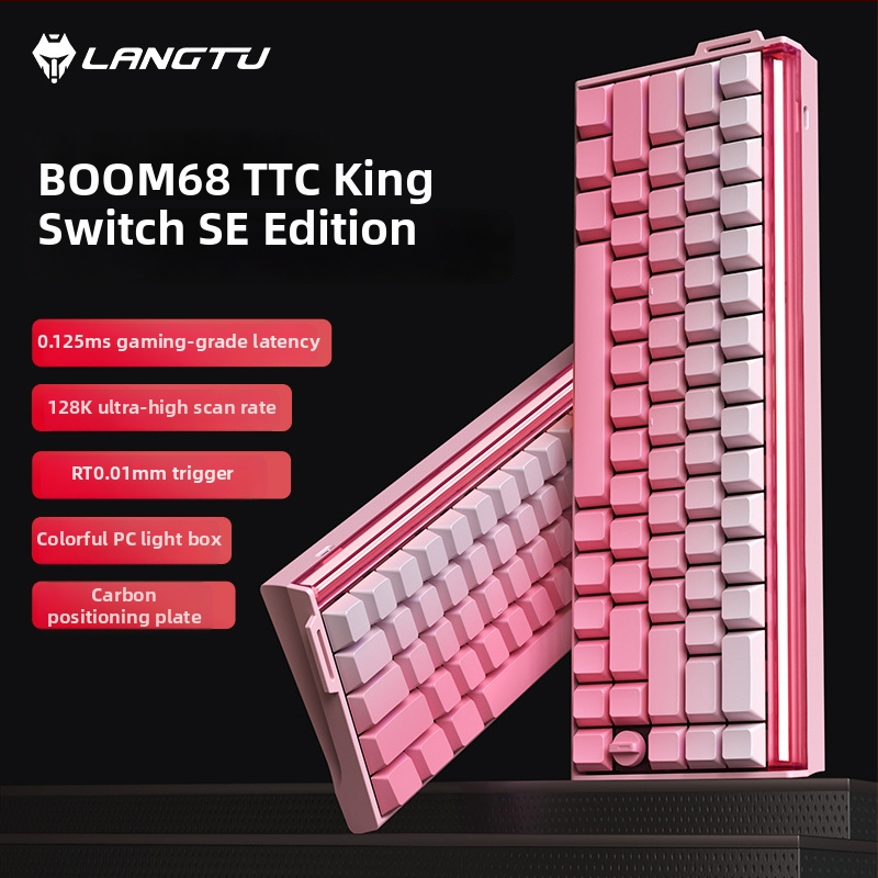 68-tipkovni numerički keypad s magnetskim osovinama i RGB osvjetljenjem, TTC King Axis SE, tri-modna Bluetooth/USB povezanost