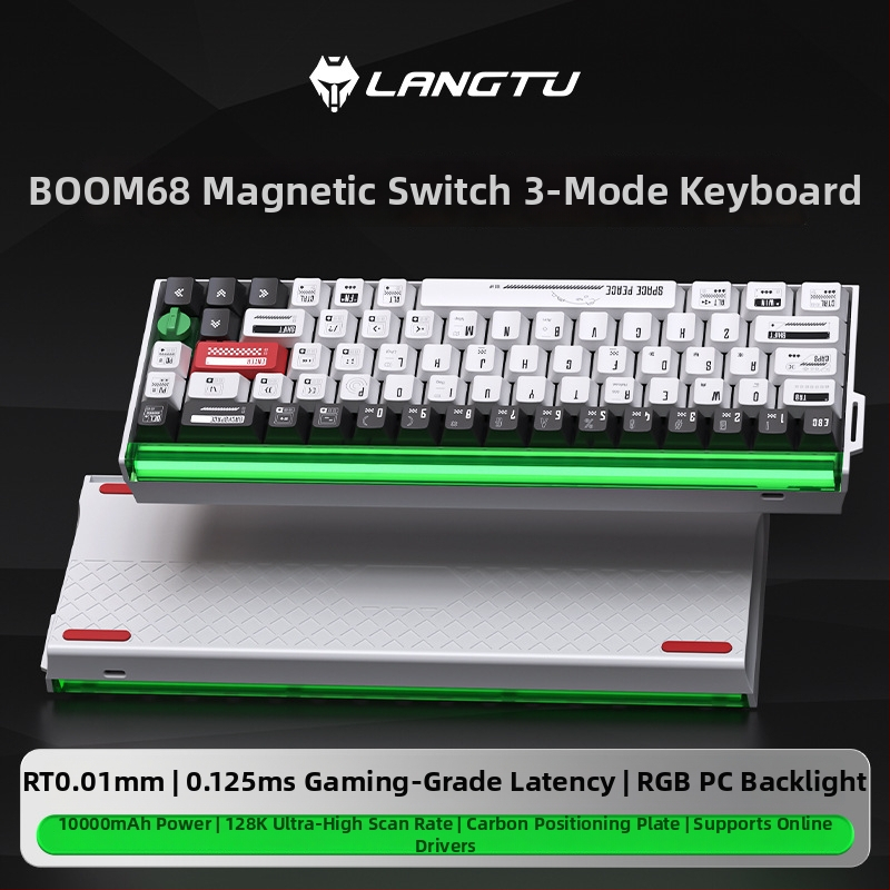 68-tipkovni numerički keypad s magnetskim osovinama i RGB osvjetljenjem, TTC King Axis SE, tri-modna Bluetooth/USB povezanost