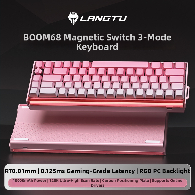 68-tipkovni numerički keypad s magnetskim osovinama i RGB osvjetljenjem, TTC King Axis SE, tri-modna Bluetooth/USB povezanost