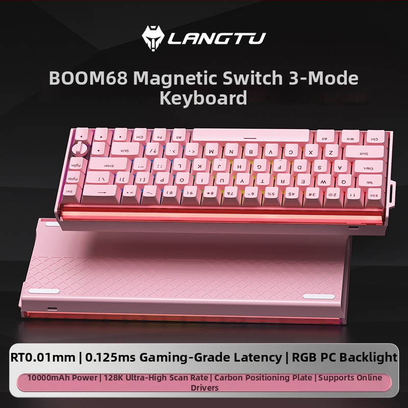 68-tipkovni numerički keypad s magnetskim osovinama i RGB osvjetljenjem, TTC King Axis SE, tri-modna Bluetooth/USB povezanost