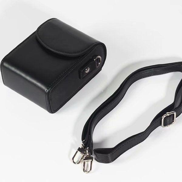 Τσάντα για κάμερα, crossbody στυλ, PU υλικό, PU επένδυση, καμπύλος ιμάντας ώμου, Άνοιξη 2025