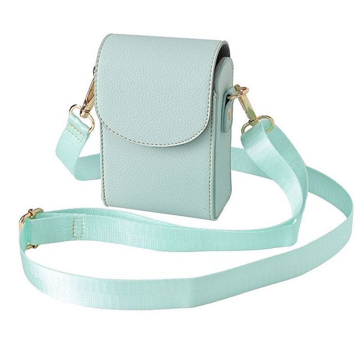 Τσάντα για κάμερα, crossbody στυλ, PU υλικό, PU επένδυση, καμπύλος ιμάντας ώμου, Άνοιξη 2025