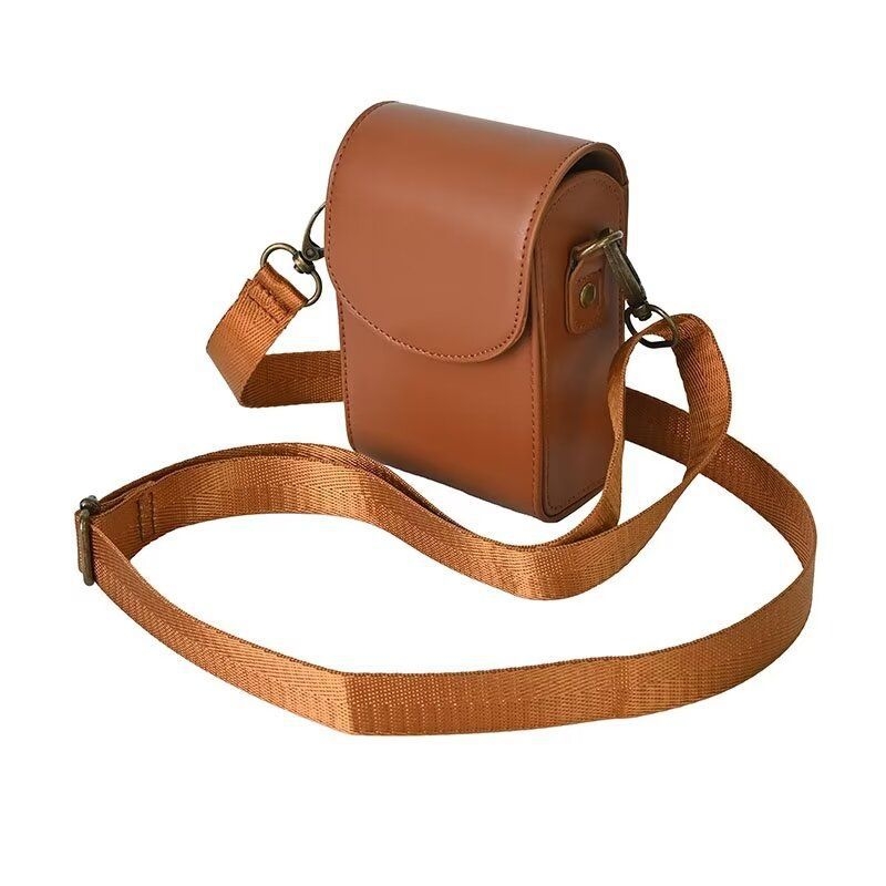 Τσάντα για κάμερα, crossbody στυλ, PU υλικό, PU επένδυση, καμπύλος ιμάντας ώμου, Άνοιξη 2025