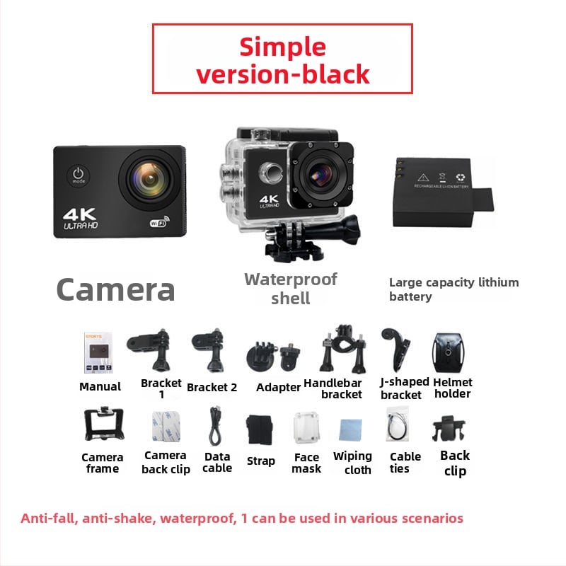 X6 veiksmo kamera – 360° įrašas, 3 MP, palaiko iki 32 GB atminties kortelę, svoris 75,6 g