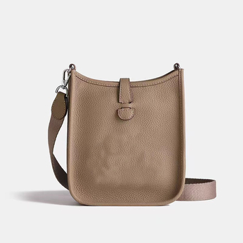 AOVID Crossbody torba od prave kože, koža prvog sloja teleće kože, vertikalni kvadratni oblik, magnetsko zatvaranje