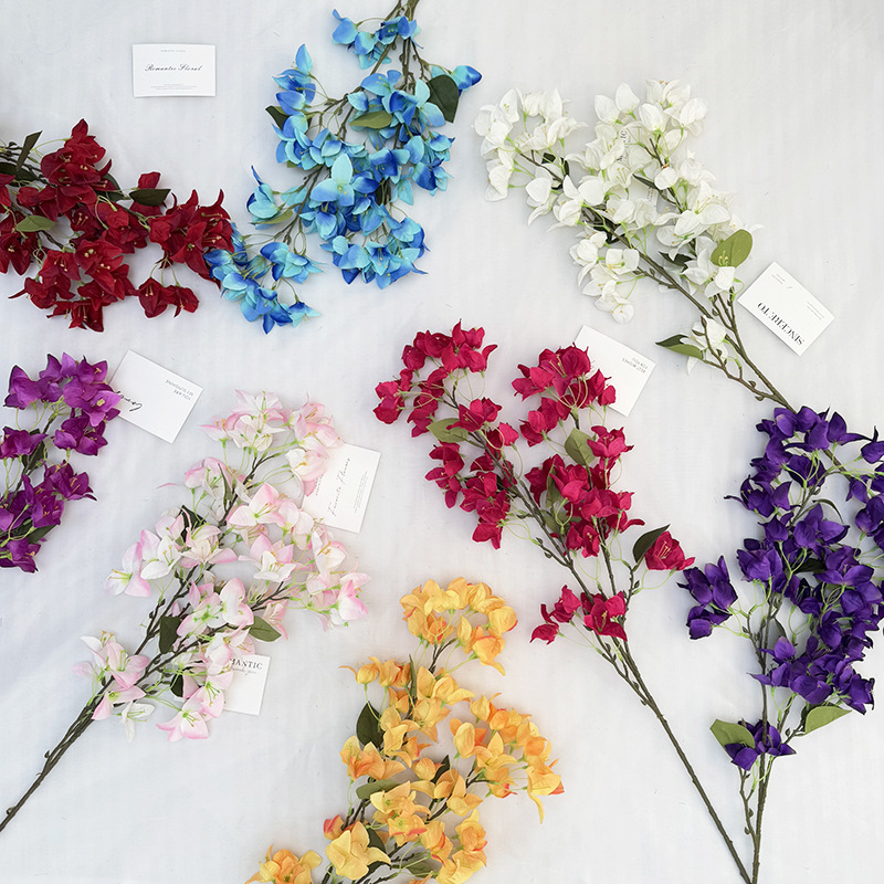 Bougainvillea Longyu craft flower umjetni cvijet – svilenkasta tkanina, aranžman u vazi, za vjenčanja, rekvizite za fotografiranje i kućnu dekoraciju