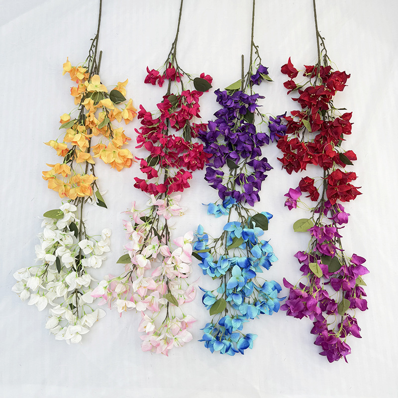 Bougainvillea Longyu craft flower umjetni cvijet – svilenkasta tkanina, aranžman u vazi, za vjenčanja, rekvizite za fotografiranje i kućnu dekoraciju