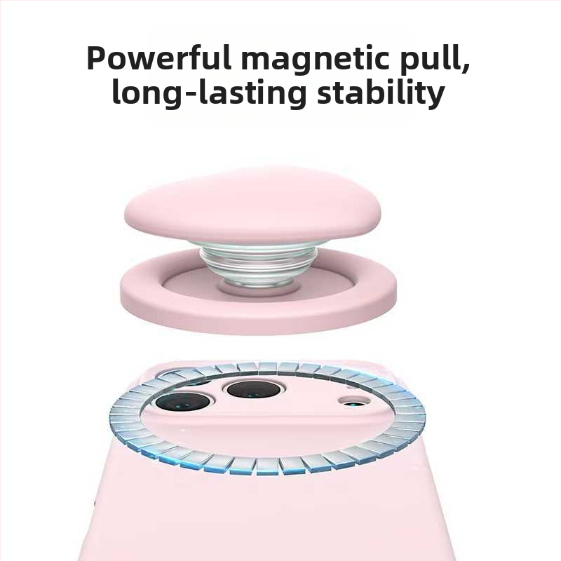 Sirds formas telefona turētājs no pilnīga šķidrā silikona, FG-85536; saderīgs ar Apple; magnētiska piestiprināšana visiem tālruņiem; pielāgošana pieejama