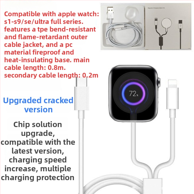 3-u-1 Bežični punjač za Apple Watch i iPhone — magnetsko punjenje, QC3.0, Ukupna snaga 5W, Izlazna struja 2A, Izlaz 2.5W