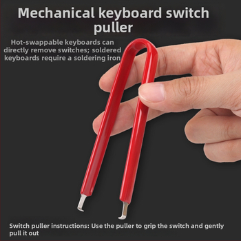 Mehāniskas tastatūras tīrīšanas komplekts ar taustiņu vilcēju un vārpstas vilcēju (tīrīšanas rīki tastatūras uzturēšanai)