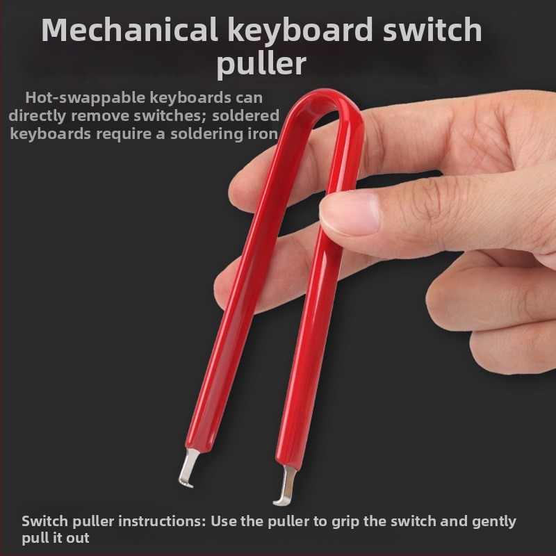 Mehāniskas tastatūras tīrīšanas komplekts ar taustiņu vilcēju un vārpstas vilcēju (tīrīšanas rīki tastatūras uzturēšanai)