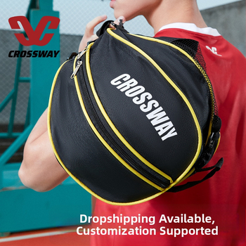 Geantă de baschet CROSSWAY — din Oxford cloth, personalizare disponibilă și imprimare logo, potrivită pentru baschet