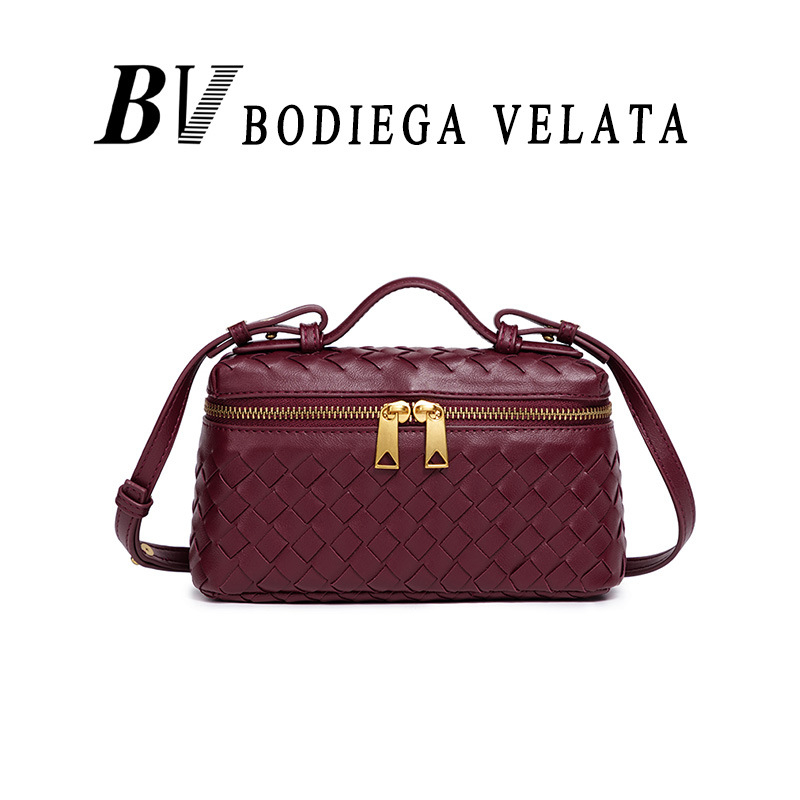 Baoyijia Box Bag, PU koža, gradski minimalistički stil, vodoravni kvadratni oblik, zatvaranje zipom