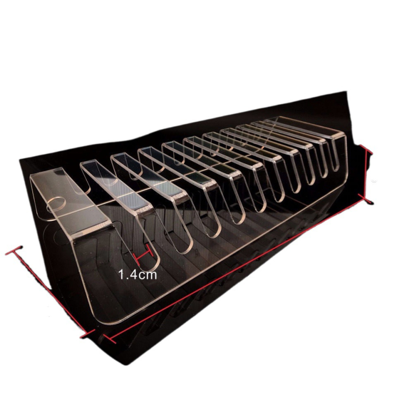 Držiak na mobilný telefón, transparentný akryl, viacportové nabíjanie