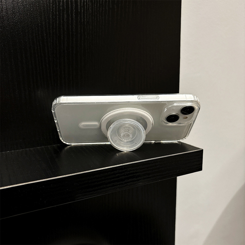 Snap-tip magnētiskais turētājs mobilajiem ar gaisa spilvenu – Shoosheng; magnētiskā sērija; universāla saderība; PC-akrila-magnētiskais gredzens