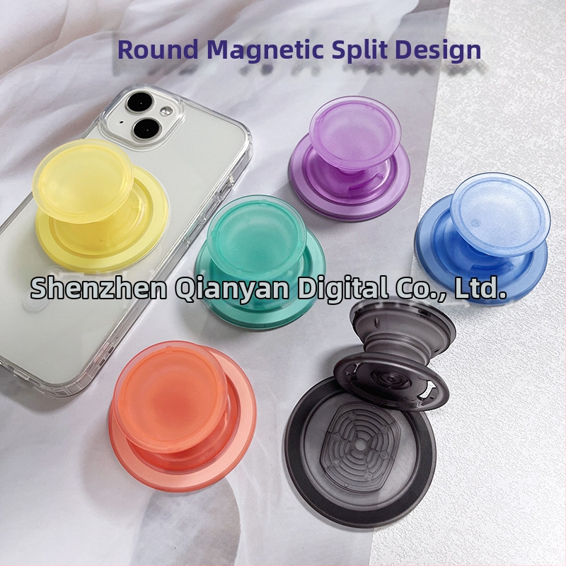 Sadalāmais magnētiskais turētājs mobilajam telefonam – snap-on, ABS/TPU magnētiskais materiāls, darbam pie datora