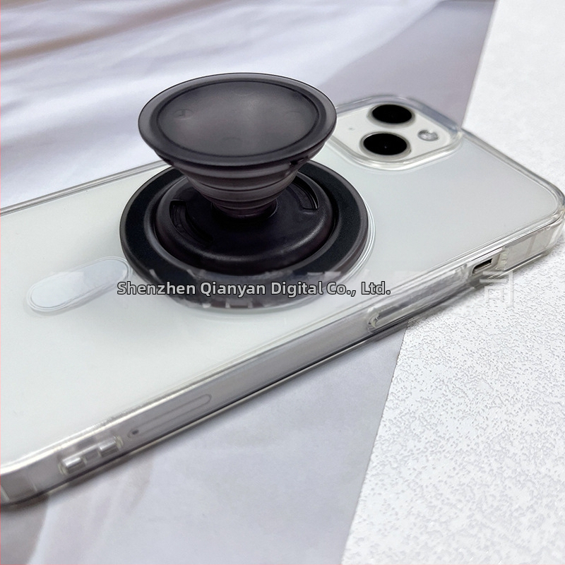 Sadalāmais magnētiskais turētājs mobilajam telefonam – snap-on, ABS/TPU magnētiskais materiāls, darbam pie datora