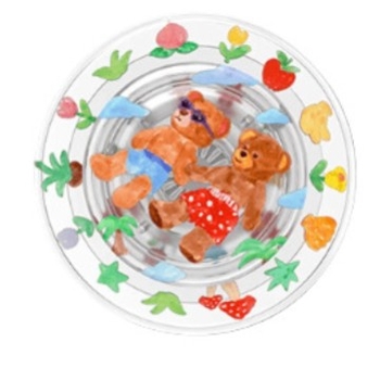 Nothing MagSafe Bubble gaisa spilventiņa stiprinājums – akrils – modelis Pop000001 – Flat Printing sērija