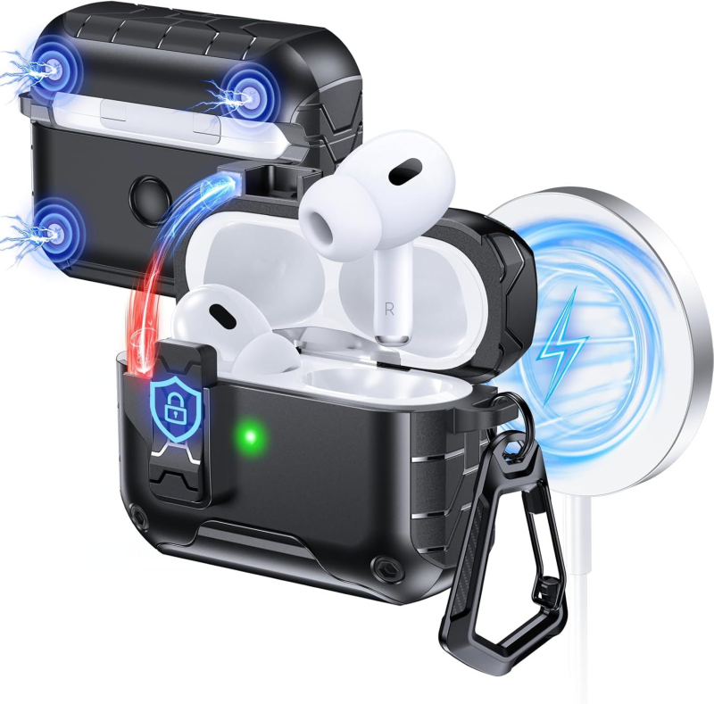 Futrola AirPods Pro Gen 2/3/4 — TPU+PC, potpuna zaštita, premaz spreja
