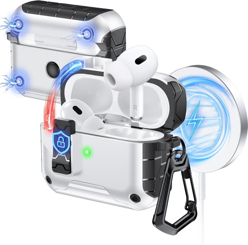 Futrola AirPods Pro Gen 2/3/4 — TPU+PC, potpuna zaštita, premaz spreja