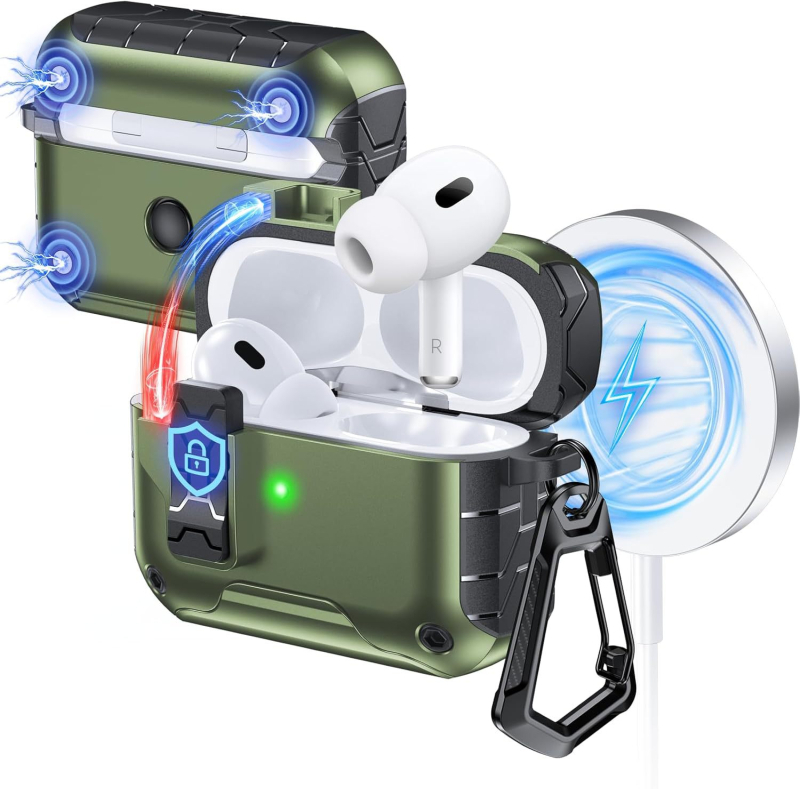 Futrola AirPods Pro Gen 2/3/4 — TPU+PC, potpuna zaštita, premaz spreja