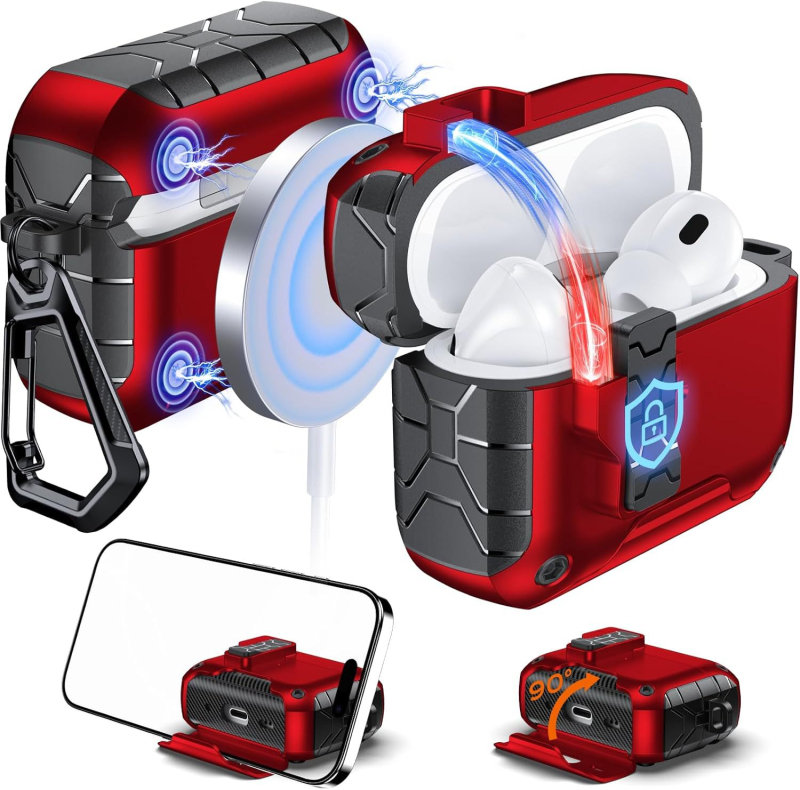Futrola AirPods Pro Gen 2/3/4 — TPU+PC, potpuna zaštita, premaz spreja