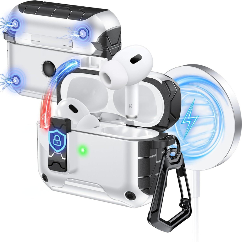 Futrola AirPods Pro Gen 2/3/4 — TPU+PC, potpuna zaštita, premaz spreja