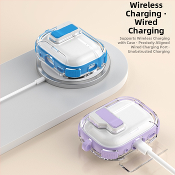 Ochranné puzdro pre AirPods 4. generáciu — TPU, univerzálny, kreslený štýl, vstrekované formovanie, pre Apple