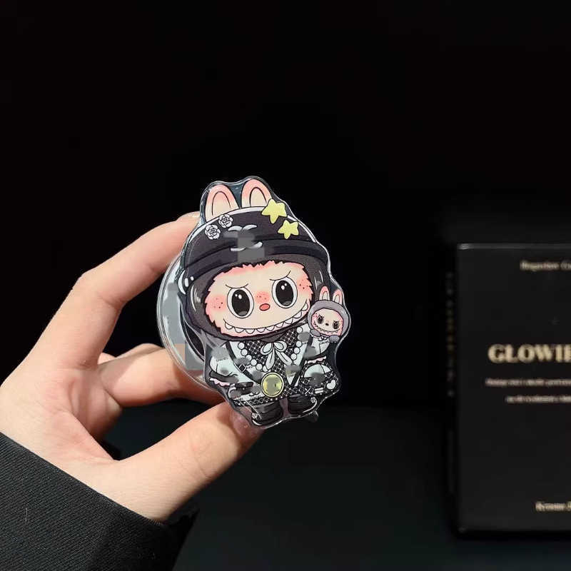 Držiak na mobilný telefón, magnetický, 360° otáčanie, skladateľný, prispôsobiteľný, plastový