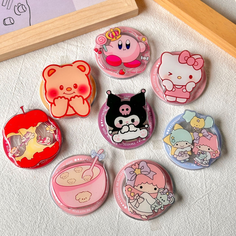 Hello Kitty MAGSAFE magnētiskais stiprinājums ar izvelkamu gaisa spilvenu, akrila, Modelis 01