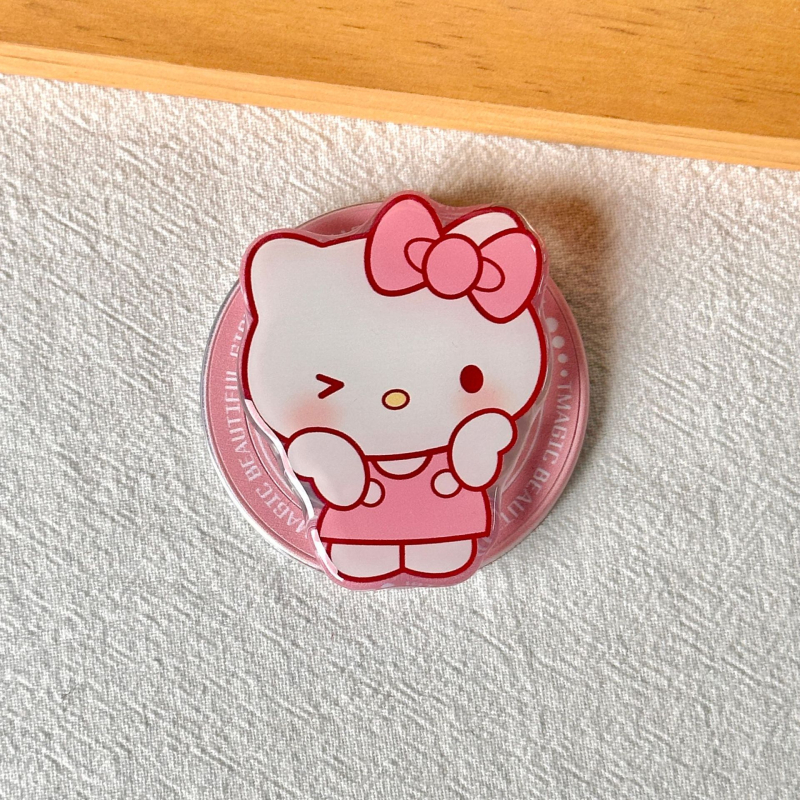 Hello Kitty MAGSAFE magnētiskais stiprinājums ar izvelkamu gaisa spilvenu, akrila, Modelis 01