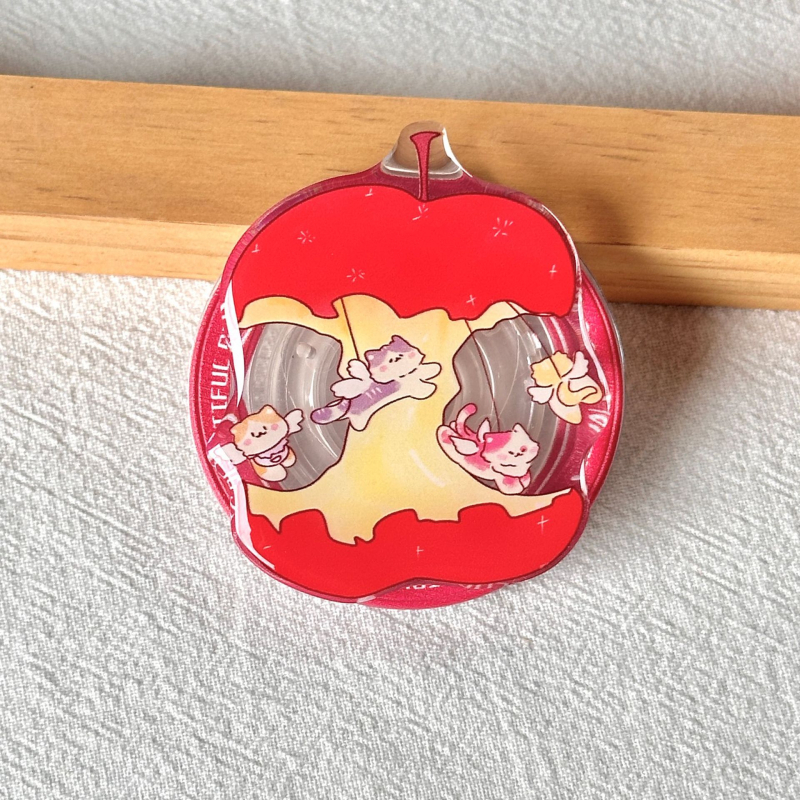 Hello Kitty MAGSAFE magnētiskais stiprinājums ar izvelkamu gaisa spilvenu, akrila, Modelis 01