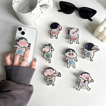 Suport de birou pentru telefon, stil desen animat, rotativ, retractabil