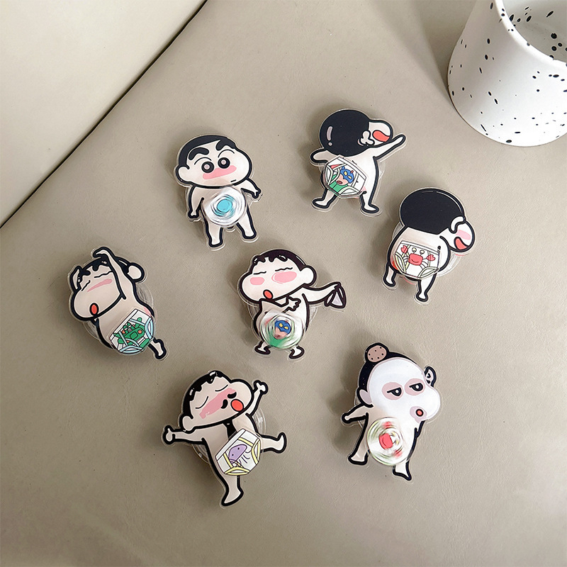 Suport de birou pentru telefon, stil desen animat, rotativ, retractabil