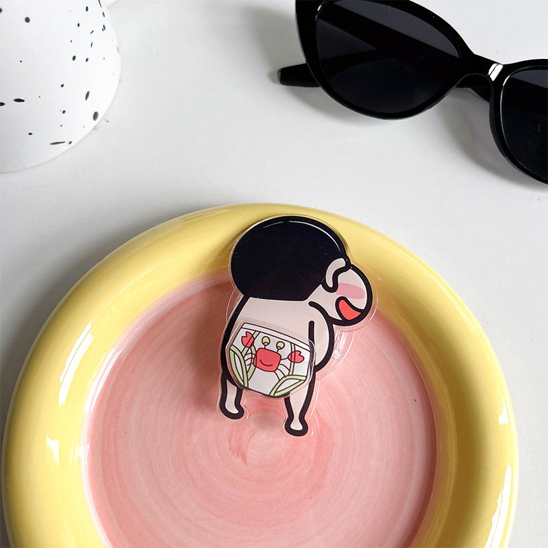 Suport de birou pentru telefon, stil desen animat, rotativ, retractabil