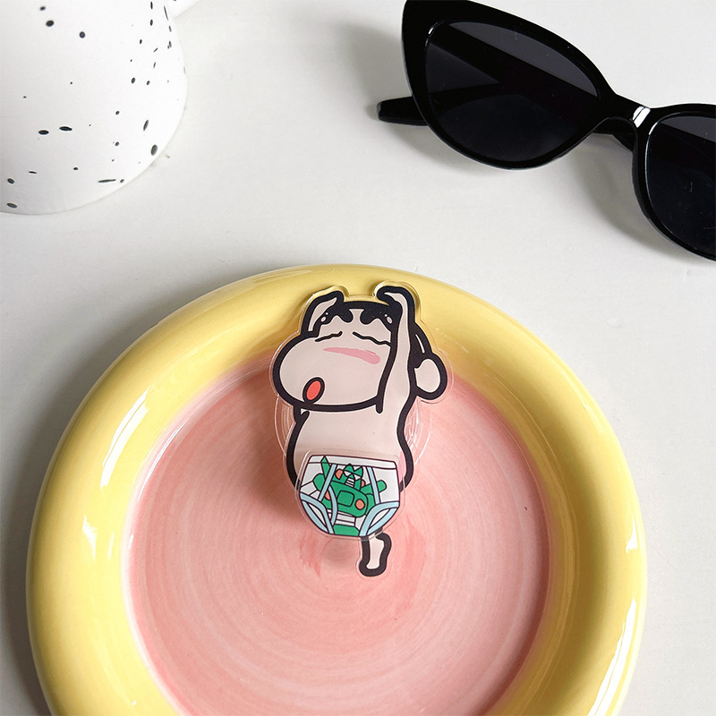 Suport de birou pentru telefon, stil desen animat, rotativ, retractabil