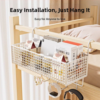 Nočný stojan na postel – kovový úložný kôš pre internát, moderný minimalistický štýl, Model 1, Uvedenie 2025