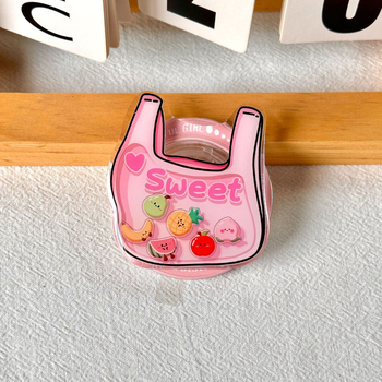 Magnetiskais MagSafe turētājs ar Miffy motīvu un ķirsi, izstiepjams gaisa atbalsts, akrils, modelis 01, ārējai lietošanai