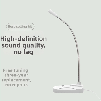 Stolný USB/3,5 mm mikrofón pre konferencie, hranie a online kurzy (Model M6, frekvenčný rozsah 20 Hz–20 kHz, SNR ≥60 dB)