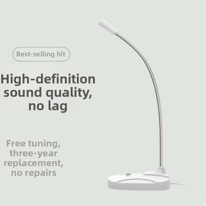 Stolný USB/3,5 mm mikrofón pre konferencie, hranie a online kurzy (Model M6, frekvenčný rozsah 20 Hz–20 kHz, SNR ≥60 dB)