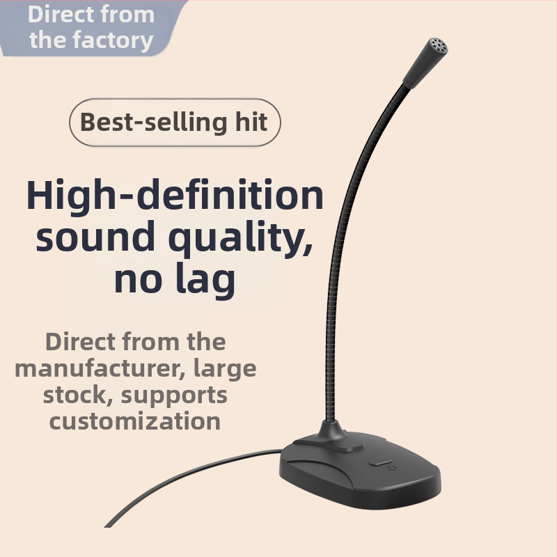 Stolný USB/3,5 mm mikrofón pre konferencie, hranie a online kurzy (Model M6, frekvenčný rozsah 20 Hz–20 kHz, SNR ≥60 dB)