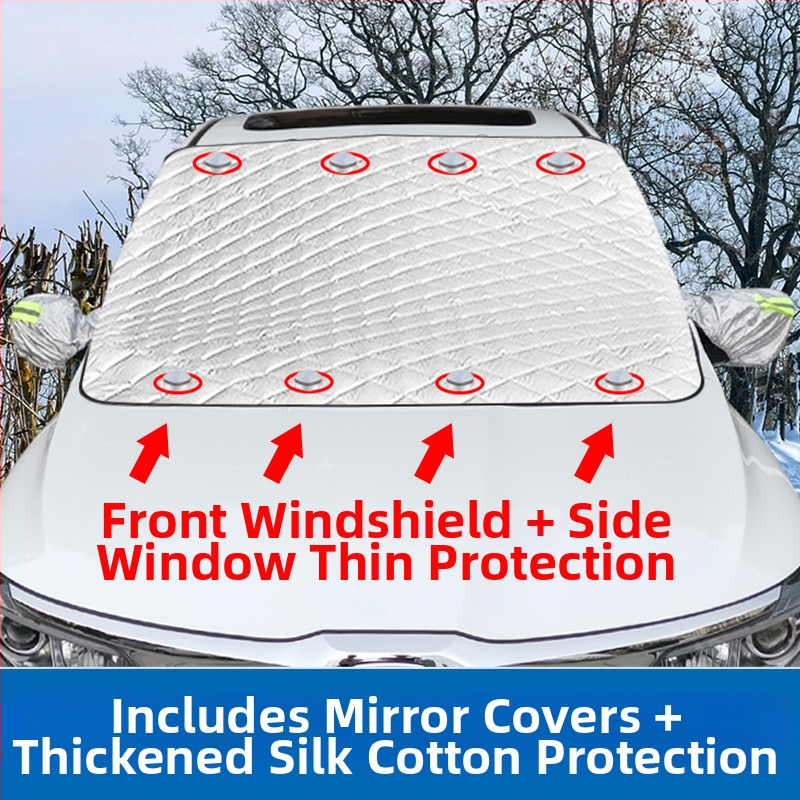 Snehová ochrana predného skla auta – Angry Horse, strieborná páska, lepenie, univerzálna kompatibilita, 1 kg