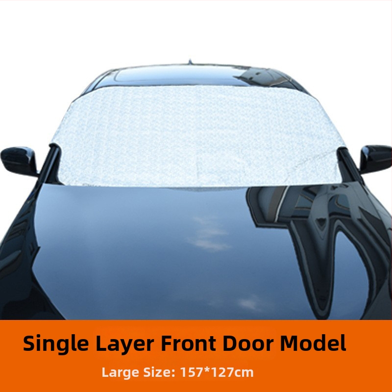 Snehová ochrana predného skla auta – Angry Horse, strieborná páska, lepenie, univerzálna kompatibilita, 1 kg