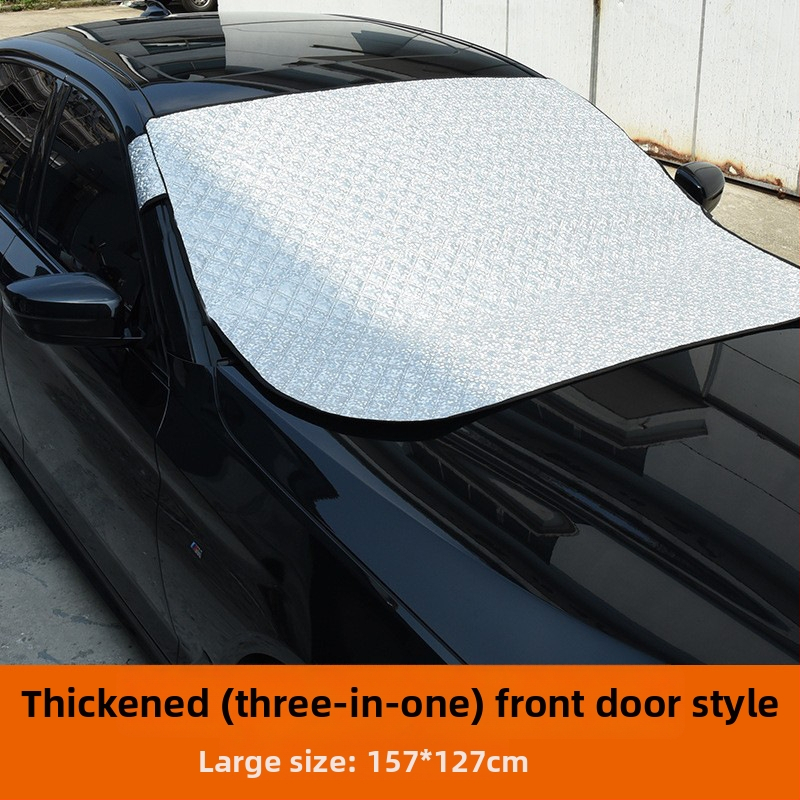 Snehová ochrana predného skla auta – Angry Horse, strieborná páska, lepenie, univerzálna kompatibilita, 1 kg