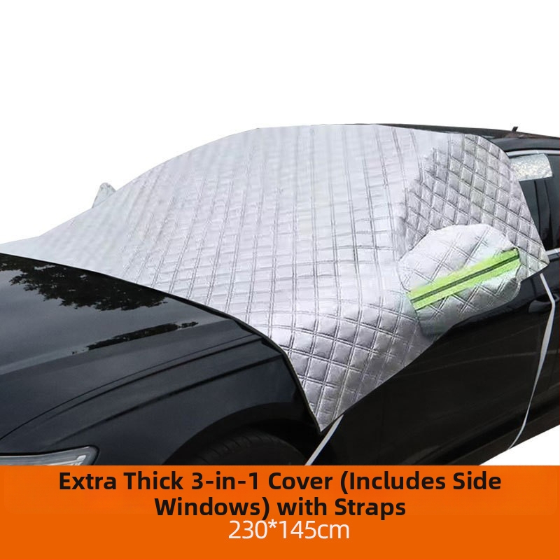 Snehová ochrana predného skla auta – Angry Horse, strieborná páska, lepenie, univerzálna kompatibilita, 1 kg