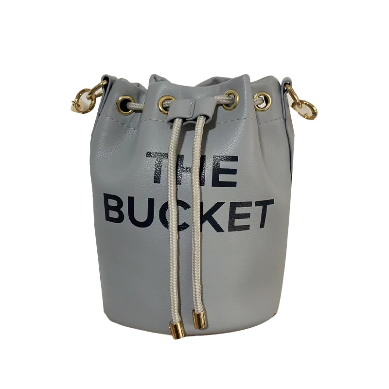 Geantă bucket pentru femei — Material PU, Stil bucket, Închidere cu bandă, Compartiment pentru telefon, Lu Zun